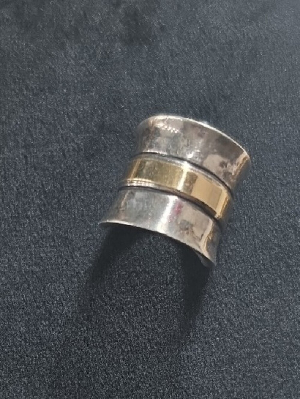 Silpada 9k Gold & Sterling Silver Size 6 Ring